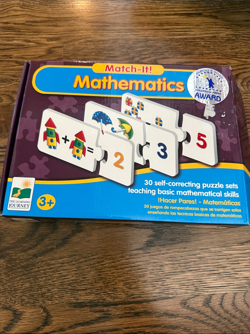 Match-It! Mathematics Puzzle Set by The Learning Journey - Purple & Blue